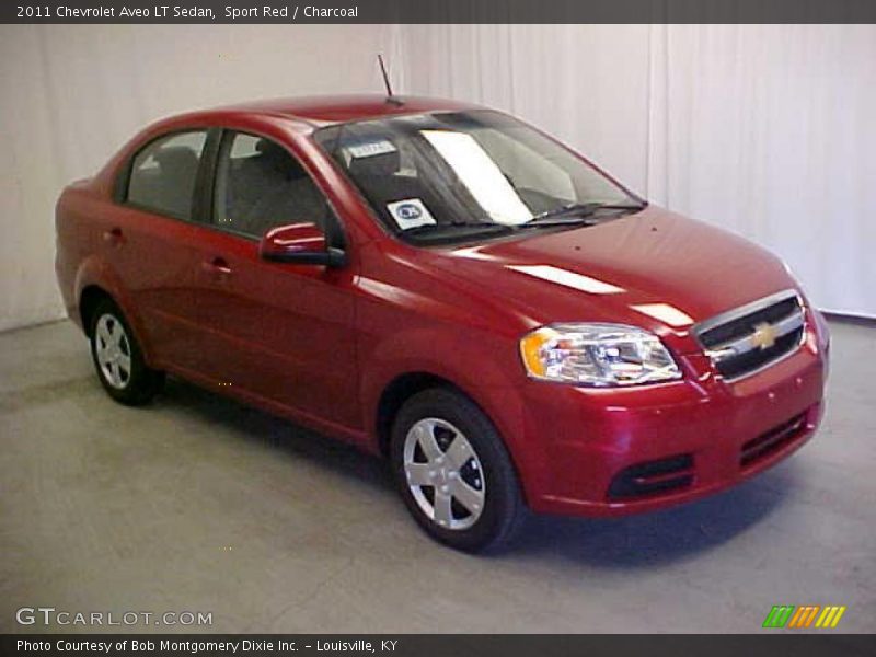 Sport Red / Charcoal 2011 Chevrolet Aveo LT Sedan