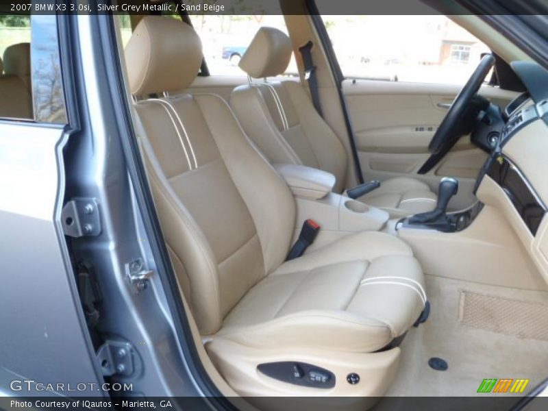 Silver Grey Metallic / Sand Beige 2007 BMW X3 3.0si