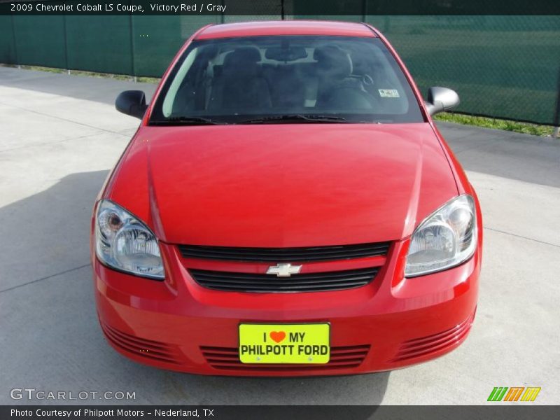 Victory Red / Gray 2009 Chevrolet Cobalt LS Coupe