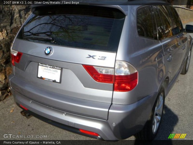 Silver Grey Metallic / Sand Beige 2007 BMW X3 3.0si