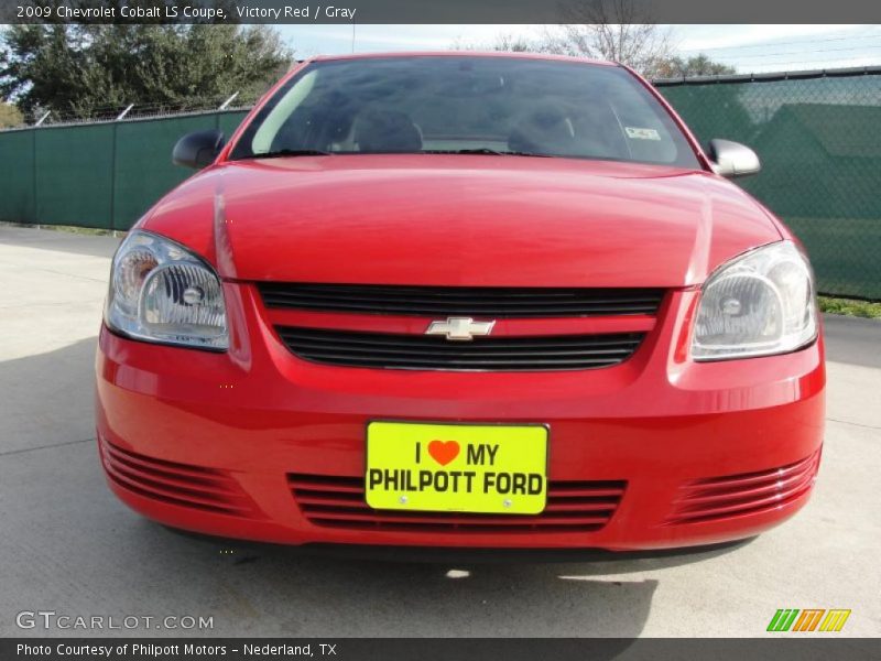 Victory Red / Gray 2009 Chevrolet Cobalt LS Coupe