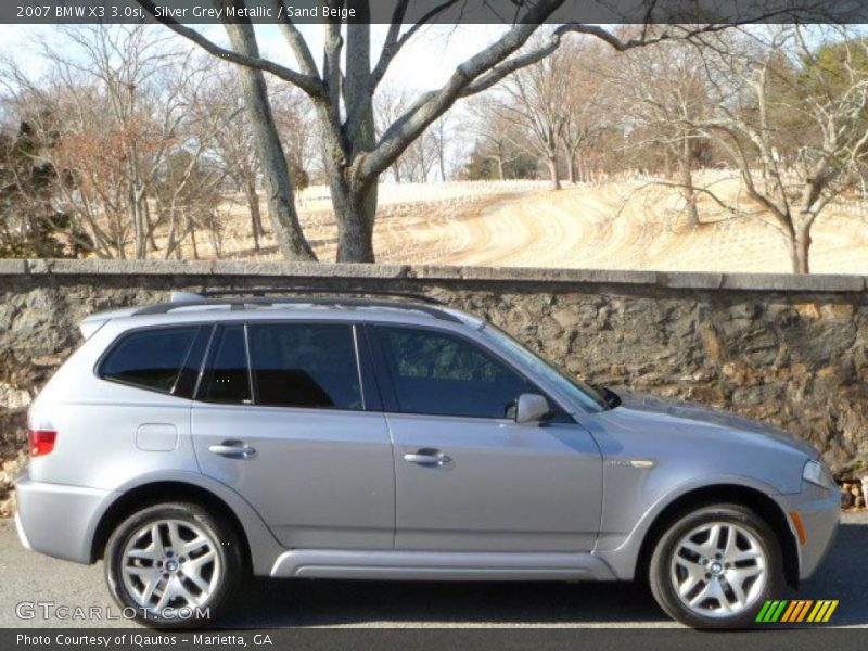 Silver Grey Metallic / Sand Beige 2007 BMW X3 3.0si