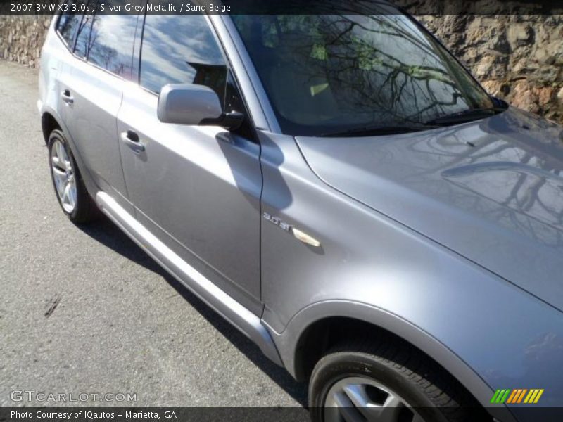 Silver Grey Metallic / Sand Beige 2007 BMW X3 3.0si
