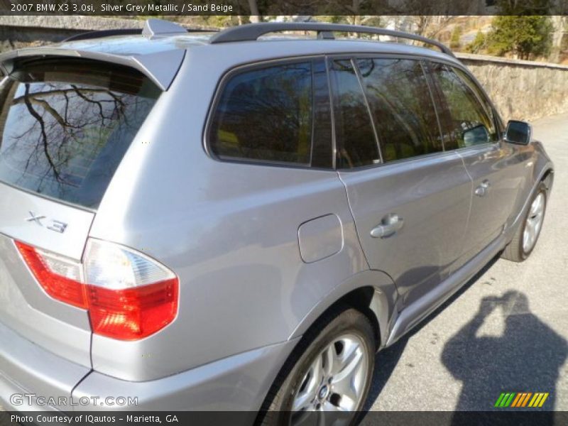 Silver Grey Metallic / Sand Beige 2007 BMW X3 3.0si
