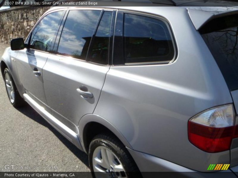 Silver Grey Metallic / Sand Beige 2007 BMW X3 3.0si