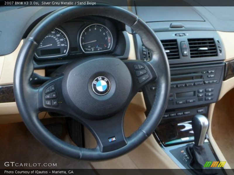 Silver Grey Metallic / Sand Beige 2007 BMW X3 3.0si