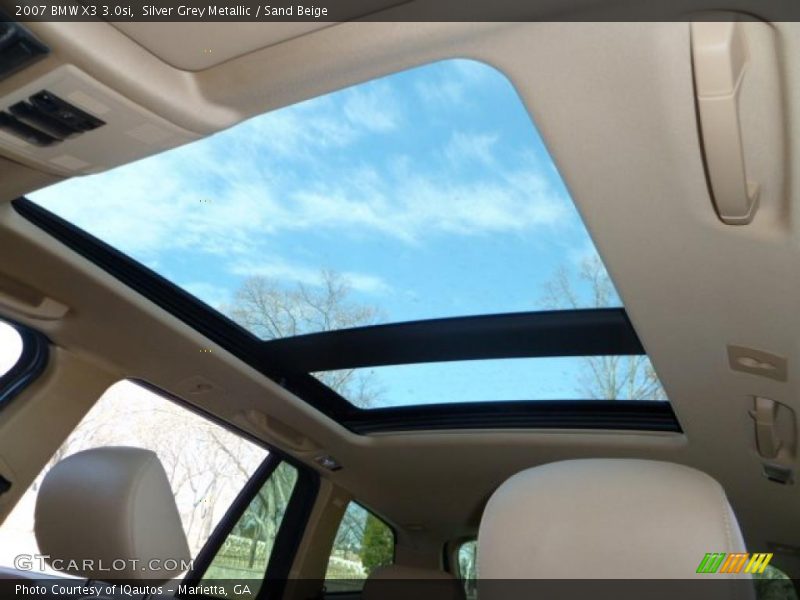 Silver Grey Metallic / Sand Beige 2007 BMW X3 3.0si