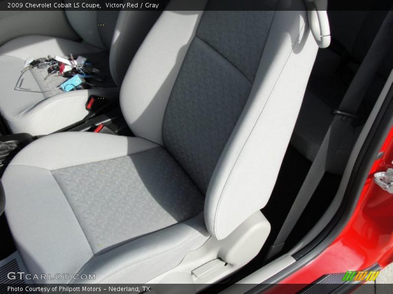 Victory Red / Gray 2009 Chevrolet Cobalt LS Coupe