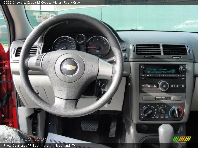 Victory Red / Gray 2009 Chevrolet Cobalt LS Coupe