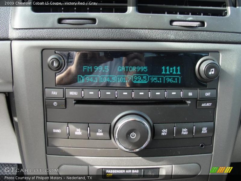 Controls of 2009 Cobalt LS Coupe