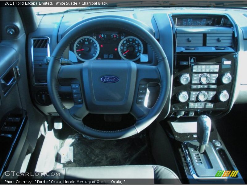 White Suede / Charcoal Black 2011 Ford Escape Limited