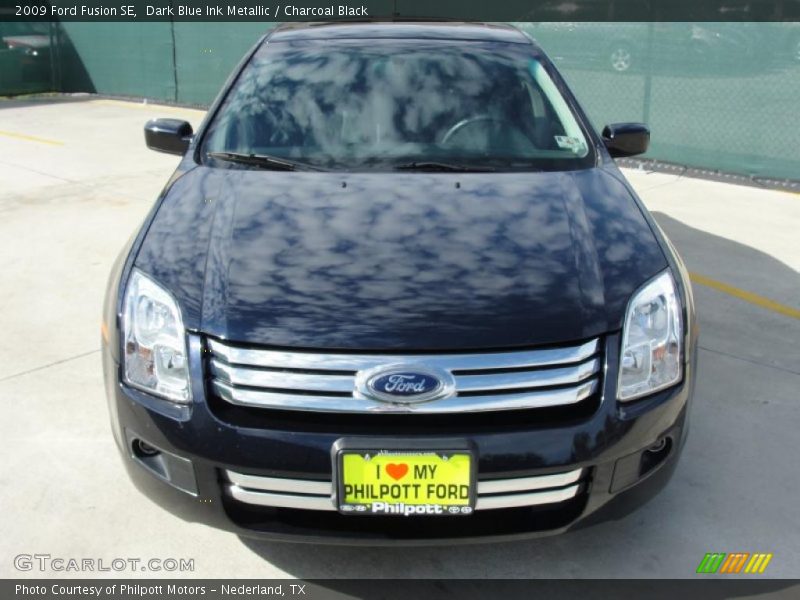 Dark Blue Ink Metallic / Charcoal Black 2009 Ford Fusion SE