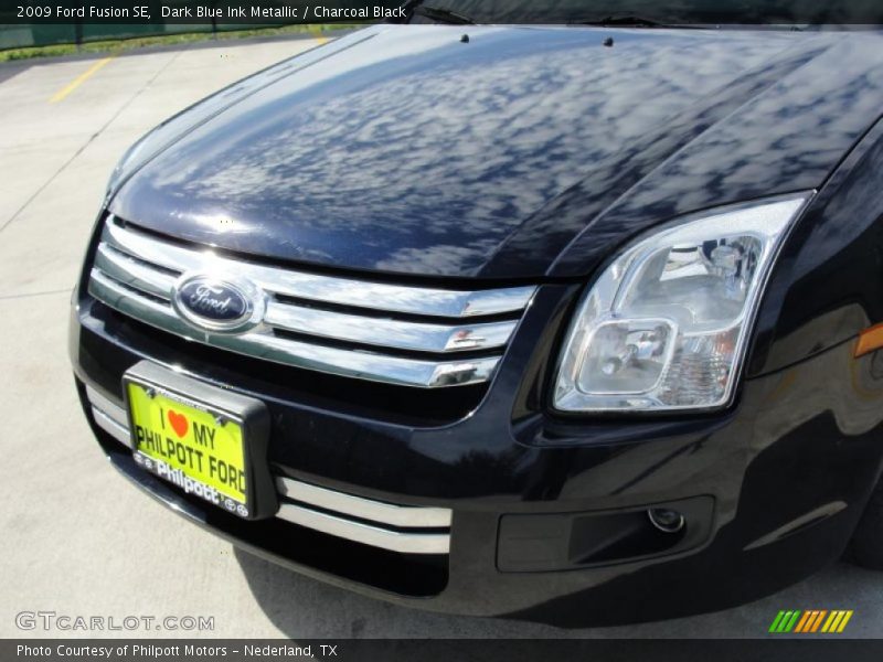 Dark Blue Ink Metallic / Charcoal Black 2009 Ford Fusion SE