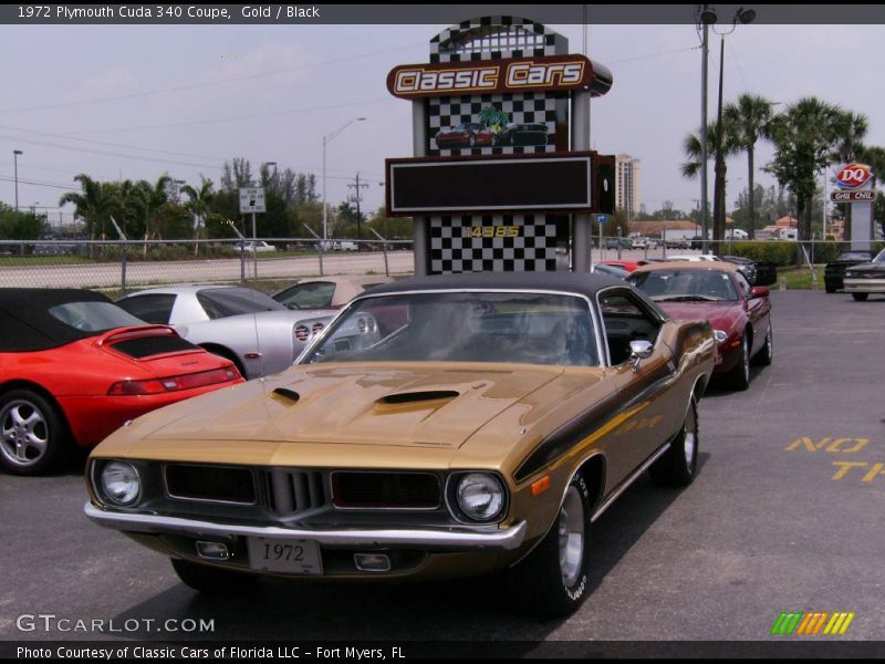 Front 3/4 View of 1972 Cuda 340 Coupe