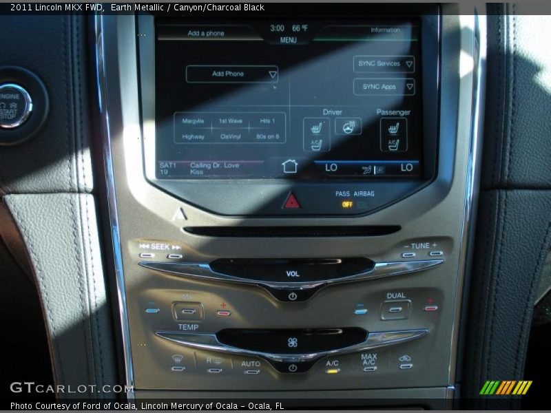 Controls of 2011 MKX FWD