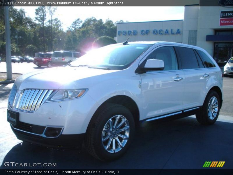 White Platinum Tri-Coat / Medium Light Stone 2011 Lincoln MKX FWD
