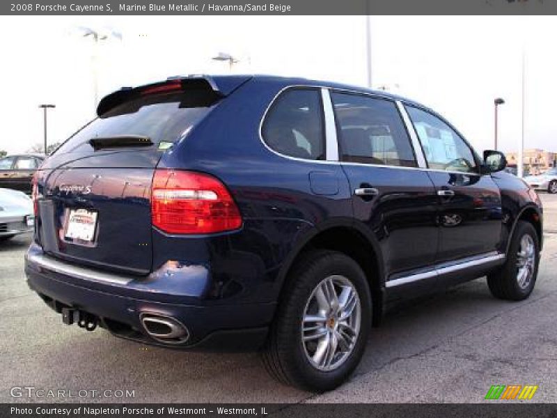 Marine Blue Metallic / Havanna/Sand Beige 2008 Porsche Cayenne S