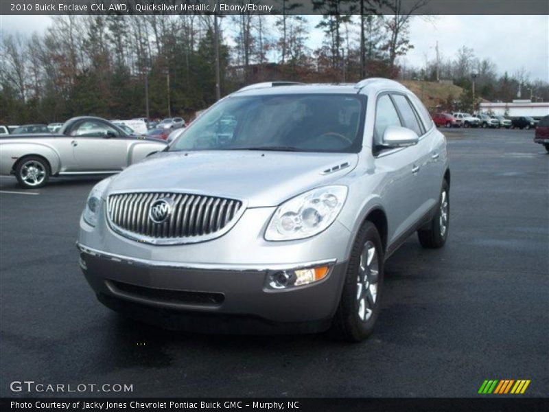 Quicksilver Metallic / Ebony/Ebony 2010 Buick Enclave CXL AWD