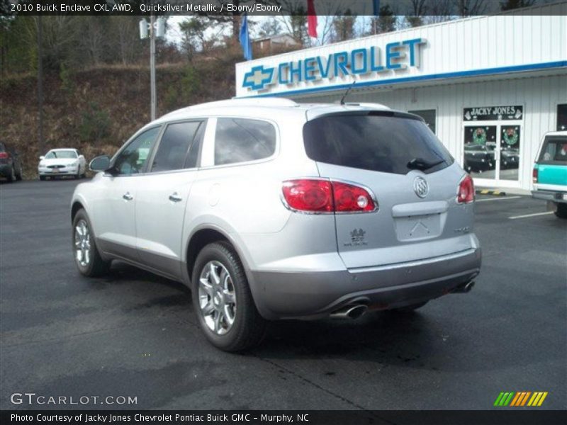 Quicksilver Metallic / Ebony/Ebony 2010 Buick Enclave CXL AWD