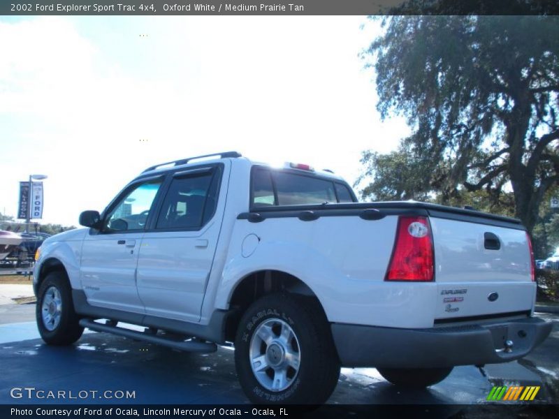 Oxford White / Medium Prairie Tan 2002 Ford Explorer Sport Trac 4x4