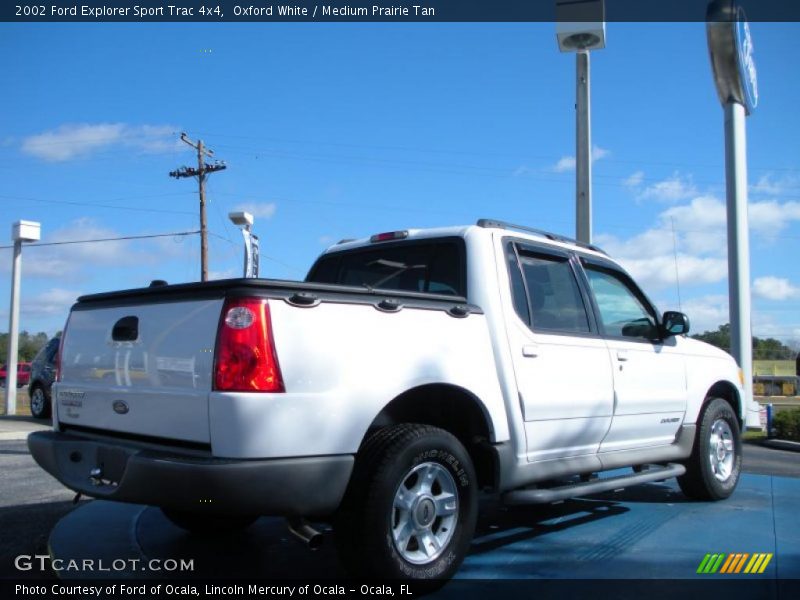 Oxford White / Medium Prairie Tan 2002 Ford Explorer Sport Trac 4x4