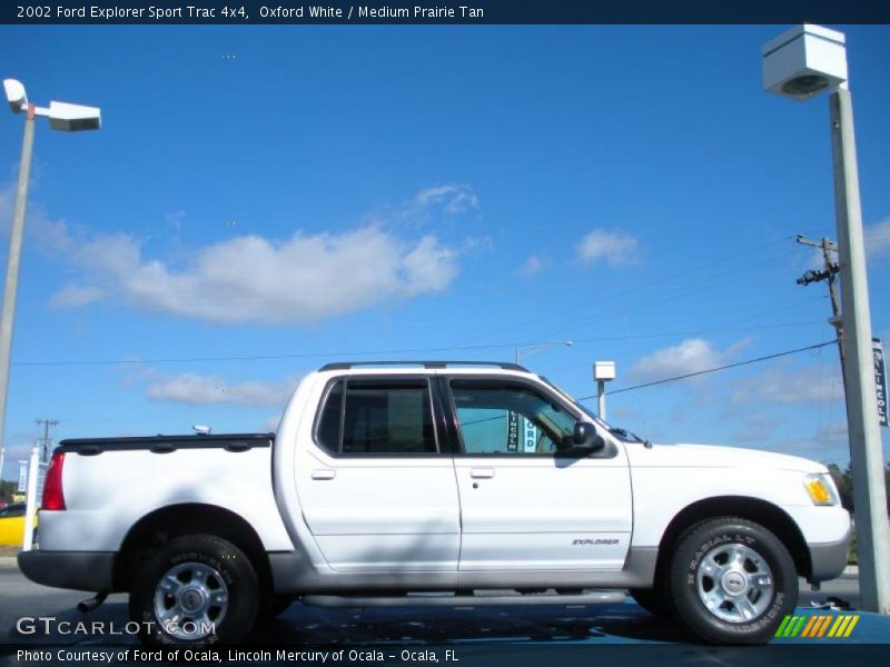 Oxford White / Medium Prairie Tan 2002 Ford Explorer Sport Trac 4x4