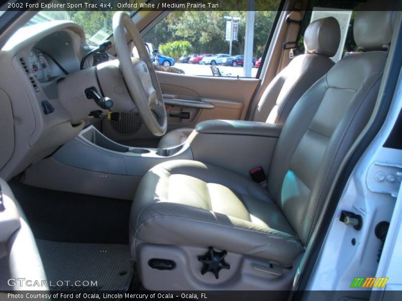 Oxford White / Medium Prairie Tan 2002 Ford Explorer Sport Trac 4x4