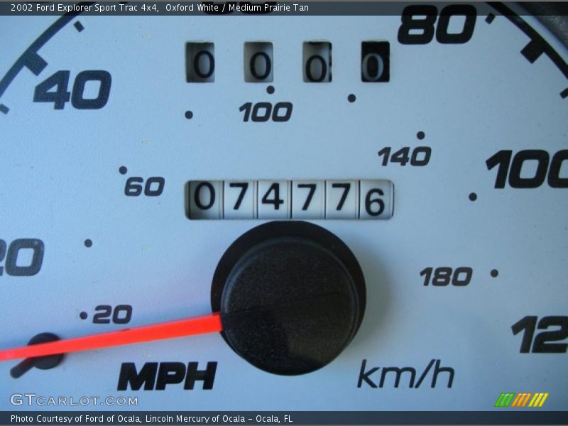 Oxford White / Medium Prairie Tan 2002 Ford Explorer Sport Trac 4x4