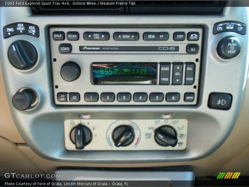 Controls of 2002 Explorer Sport Trac 4x4
