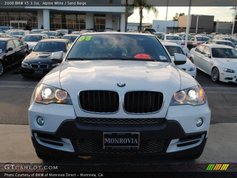 Alpine White / Sand Beige 2008 BMW X5 3.0si