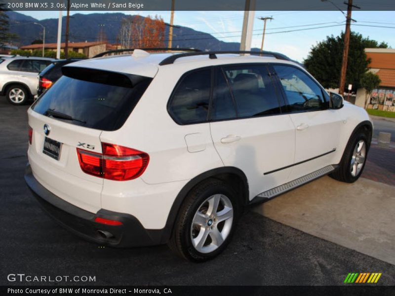 Alpine White / Sand Beige 2008 BMW X5 3.0si