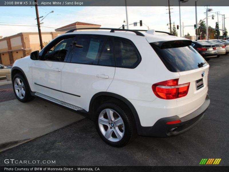 Alpine White / Sand Beige 2008 BMW X5 3.0si