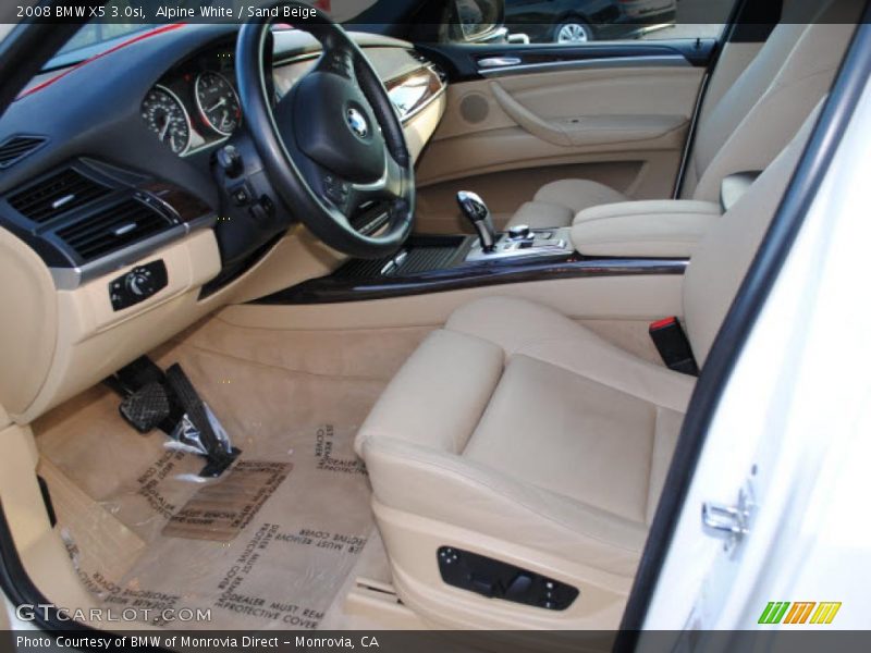 Alpine White / Sand Beige 2008 BMW X5 3.0si