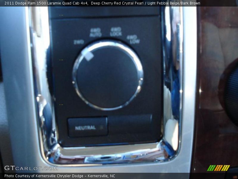 Deep Cherry Red Crystal Pearl / Light Pebble Beige/Bark Brown 2011 Dodge Ram 1500 Laramie Quad Cab 4x4