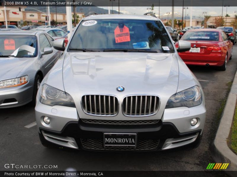 Titanium Silver Metallic / Grey 2008 BMW X5 4.8i