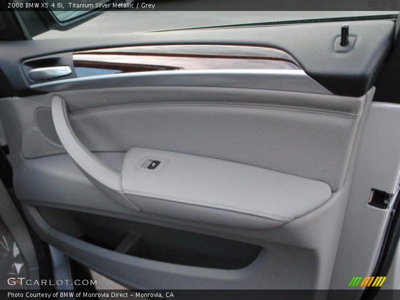 Titanium Silver Metallic / Grey 2008 BMW X5 4.8i