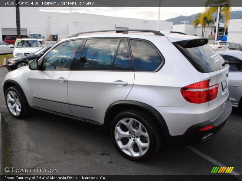 Titanium Silver Metallic / Grey 2008 BMW X5 4.8i