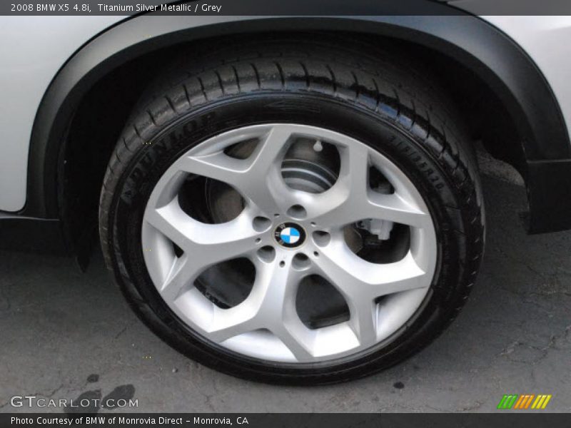 Titanium Silver Metallic / Grey 2008 BMW X5 4.8i