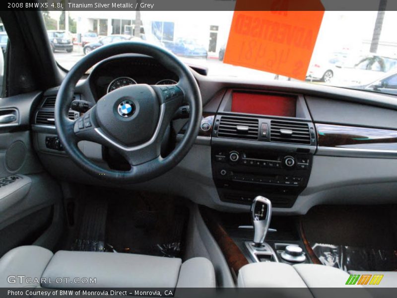 Titanium Silver Metallic / Grey 2008 BMW X5 4.8i