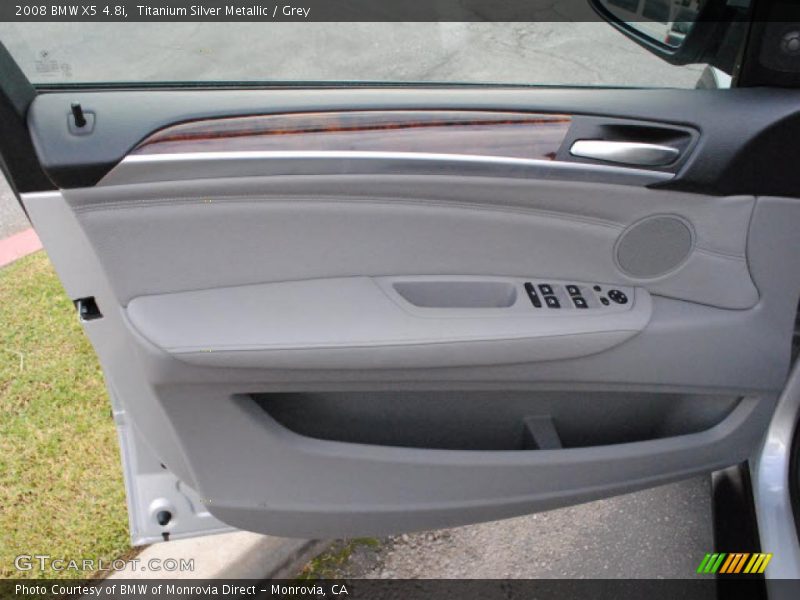 Titanium Silver Metallic / Grey 2008 BMW X5 4.8i