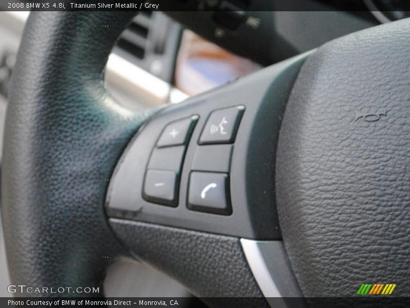 Titanium Silver Metallic / Grey 2008 BMW X5 4.8i