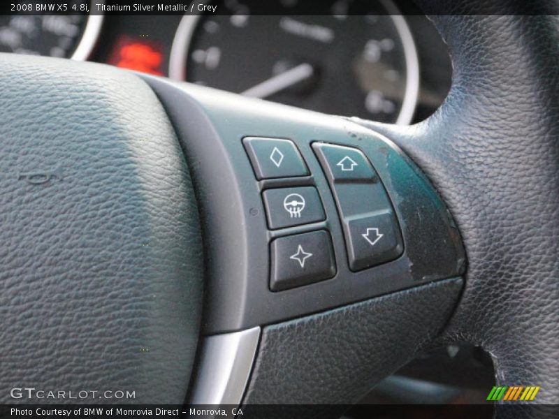Titanium Silver Metallic / Grey 2008 BMW X5 4.8i