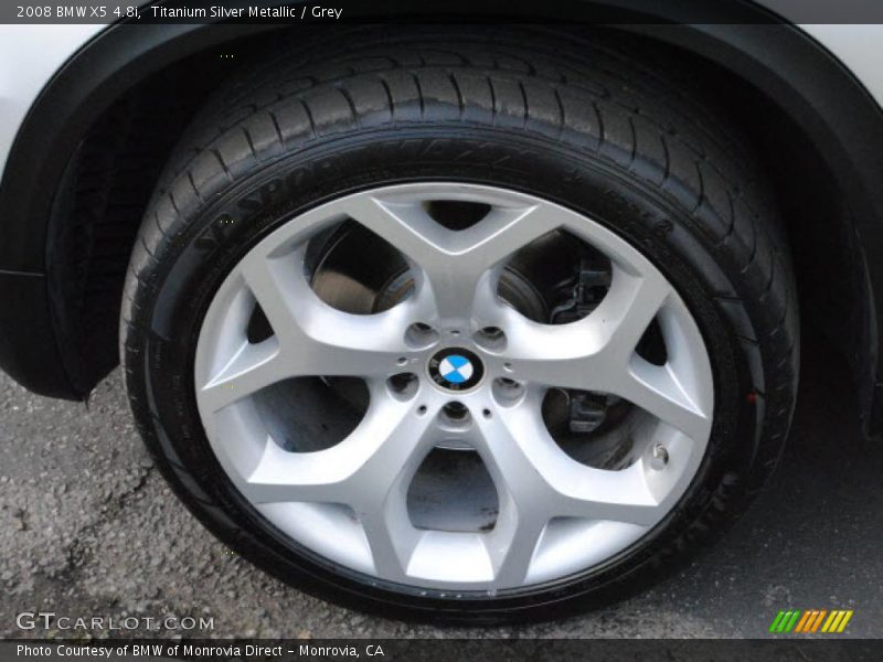 Titanium Silver Metallic / Grey 2008 BMW X5 4.8i