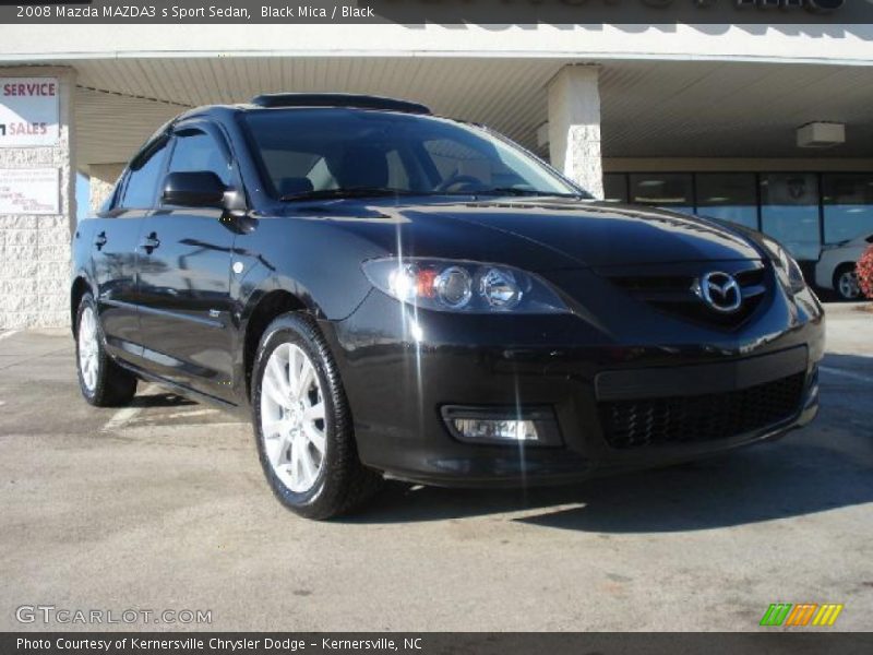 Black Mica / Black 2008 Mazda MAZDA3 s Sport Sedan