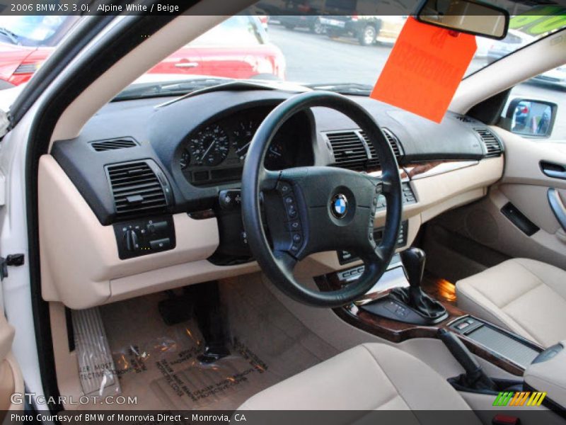 Alpine White / Beige 2006 BMW X5 3.0i