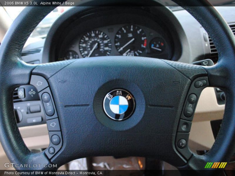 Alpine White / Beige 2006 BMW X5 3.0i