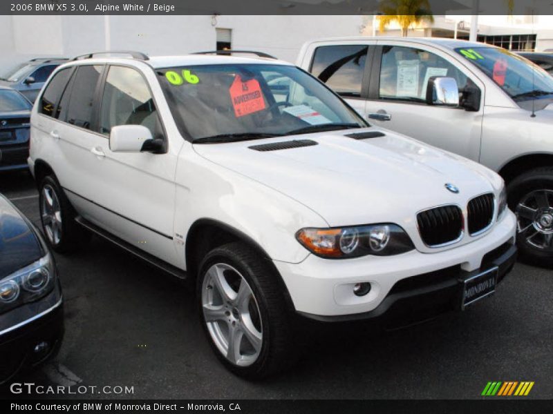 Alpine White / Beige 2006 BMW X5 3.0i