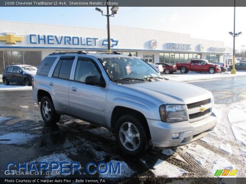 Silverstone Metallic / Ebony 2008 Chevrolet TrailBlazer LS 4x4