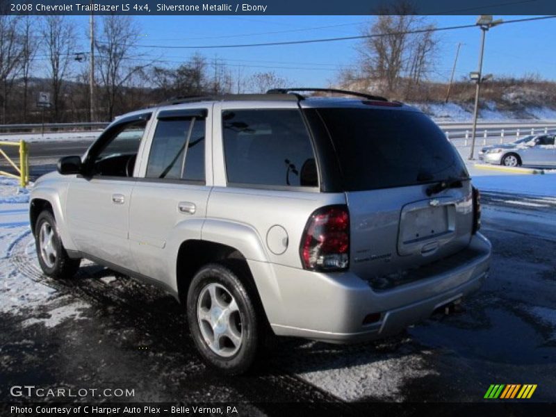 Silverstone Metallic / Ebony 2008 Chevrolet TrailBlazer LS 4x4