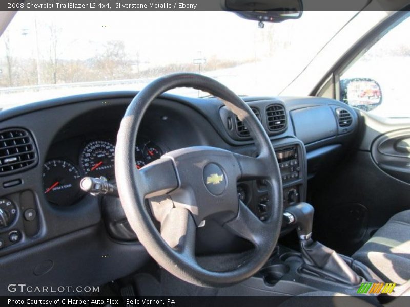 Silverstone Metallic / Ebony 2008 Chevrolet TrailBlazer LS 4x4